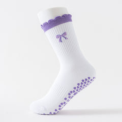 Pilates Crew Grip Socks