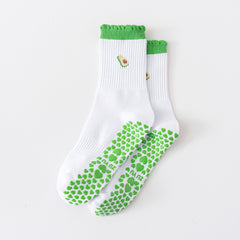 Pilates Crew Grip Socks
