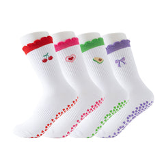 Pilates Crew Grip Socks